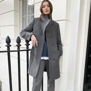 Aritzia Babaton “Connor” Coat in Heather Grey